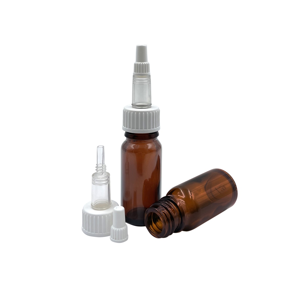 Fles glas oogdruppels Zentrop transparant geirradieerd 10mL per 10