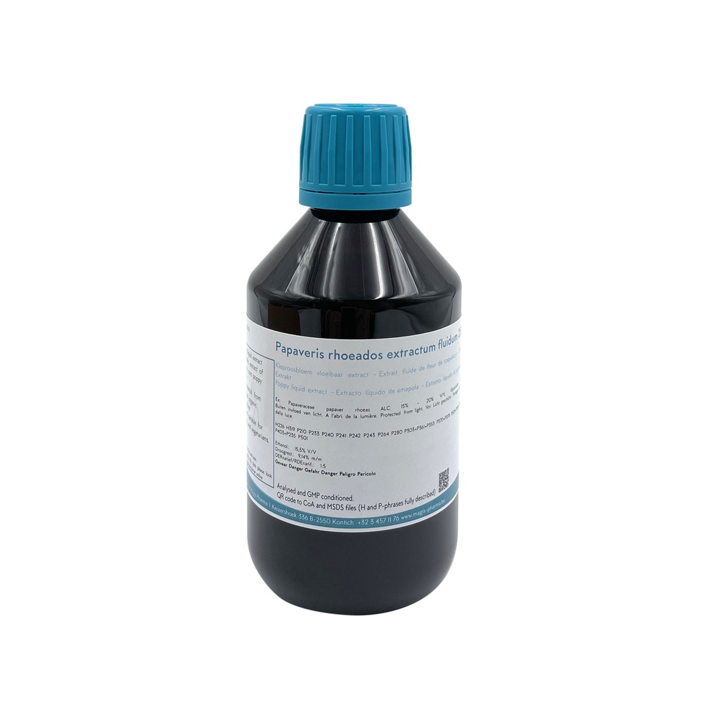 Papaveris rhoeados floris extractum liquidum 250mL